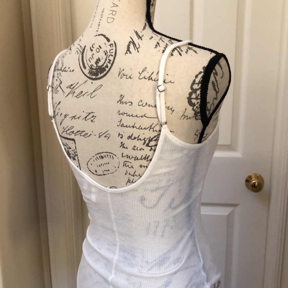 Basic White Ribbed Tank - Picture 6 of 6